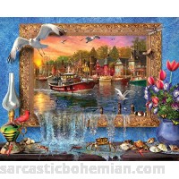 Springbok Puzzles Seaside Harbor 1000 Piece Jigsaw Puzzle Large 24 Inches by 30 Inches Puzzle Made in USA Unique Cut Interlocking Pieces  B07BHR5ZSZ